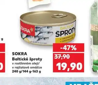 Kaufland Sokra baltické šproty nabídka