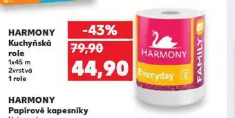 Kaufland Harmony papírové kapesníky nabídka
