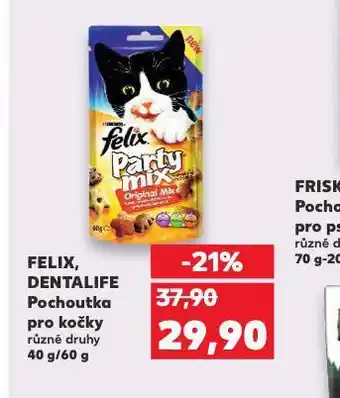 Kaufland Felix dentalife pochoutka pro kočky nabídka