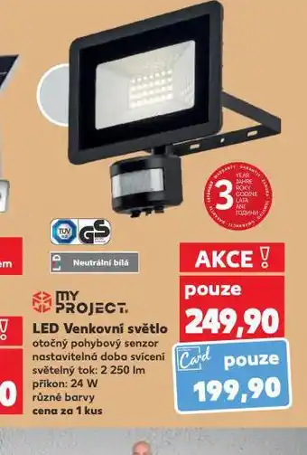 Kaufland Led venkovní světlo nabídka