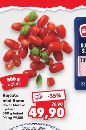 Kaufland Rajčata mini roma nabídka