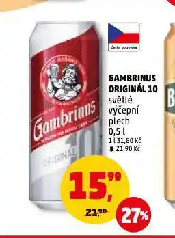 Penny Market Pivo gambrinus nabídka