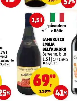 Penny Market Lambrusco emilia bell'aurora nabídka