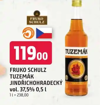 Trefa FRUKO SCHULZ TUZEMÁK JINDŘICHOHRADECKÝ vol. 37,5% 0,5L nabídka
