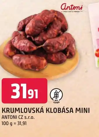 Trefa KRUMLOVSKÁ KLOBÁSA MINI nabídka