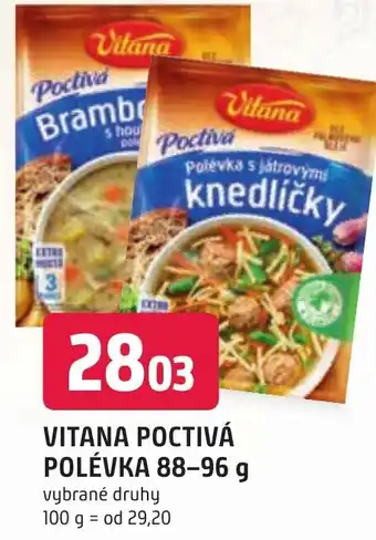 Trefa VITANA POCTIVÁ POLÉVKA 88-96 g nabídka