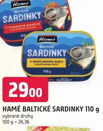 Trefa HAMÉ BALTICKÉ SARDINKY 110 g nabídka