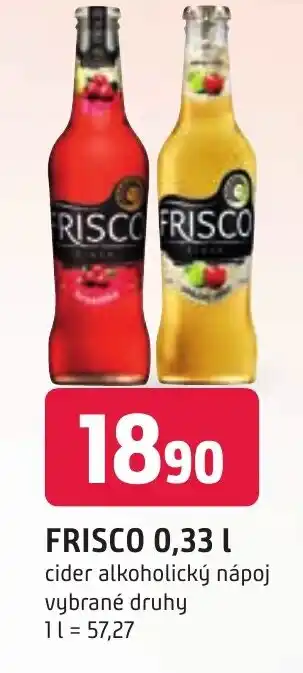 Trefa FRISCO 0,33 L nabídka