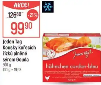 Globus Jeden Tag Kousky kuřecích řízků plněné sýrem Gouda nabídka