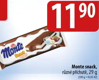 Monte snack, různé příchutě, 29 g