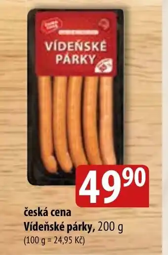 Bala česká cena Vídeňské párky, 200 g nabídka