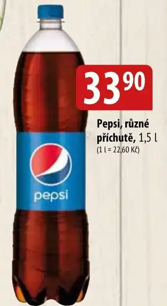 Bala Pepsi, různé příchutě, 1,5 L nabídka