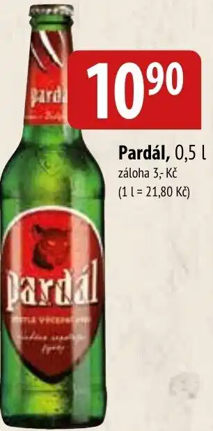 Bala Pardál, 0,5 L nabídka
