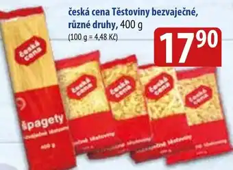 Bala česká cena Těstoviny bezvaječné, různé druhy, 400 g nabídka