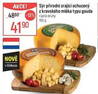 Globus Sýr přírodní zrající ochucený z kravského mléka typu gouda nabídka