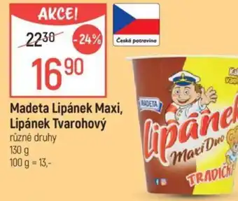 Globus Madeta Lipánek Maxi, Lipánek Tvarohový nabídka
