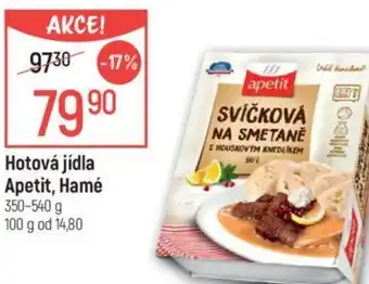 Globus Hotová jídla Apetit, Hamé nabídka