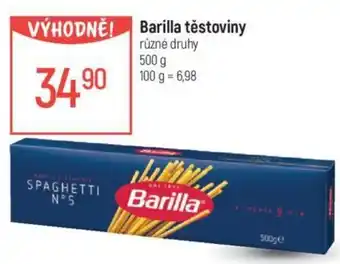 Globus Barilla těstoviny nabídka