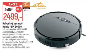 Globus Robotický vysavač Rondo 1244 90000 nabídka