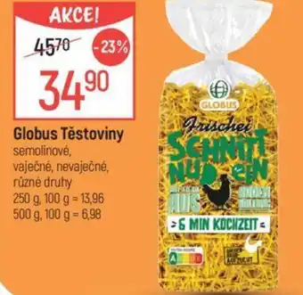 Globus Globus Těstoviny nabídka
