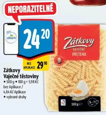 Albert Zátkovy Vaječné těstoviny nabídka