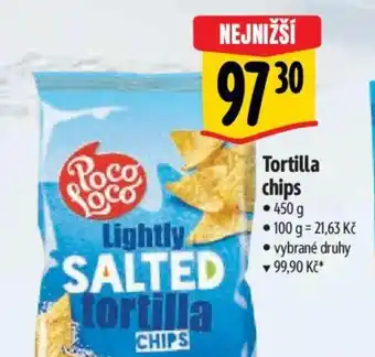 Albert Tortilla chips nabídka