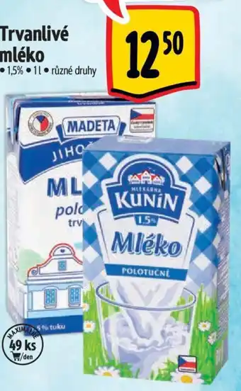 Albert Trvanlivé mléko 1L nabídka