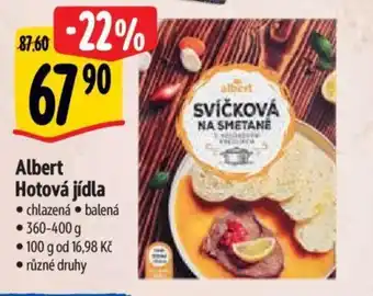 Albert Albert Hotová jídla nabídka