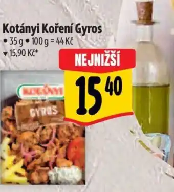 Albert Kotányi Koření Gyros nabídka