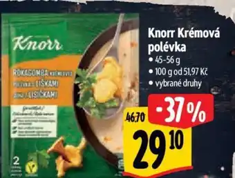 Albert Knorr Krémová polévka nabídka