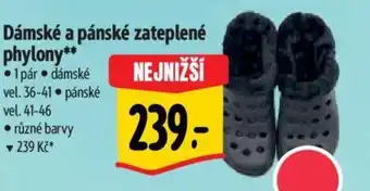 Albert Dámské a pánské zateplené phylony nabídka