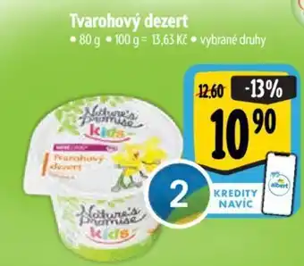 Albert Tvarohový dezert nabídka