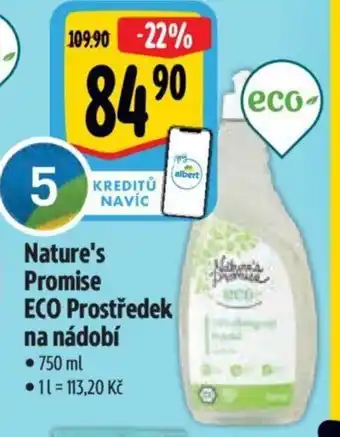 Albert Nature's Promise ECO Prostředek na nádobí nabídka