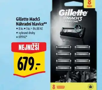 Albert Gillette Mach3 Náhradní hlavice nabídka