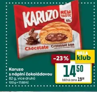 Karuzo s náplní čokoládovou