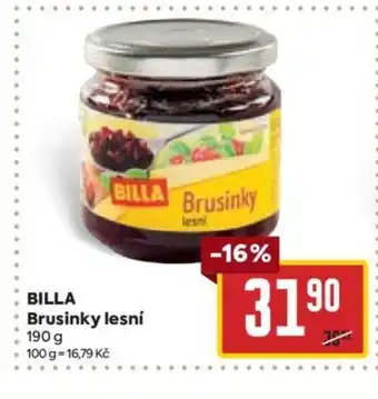 Billa BILLA Brusinky lesní 190 g nabídka