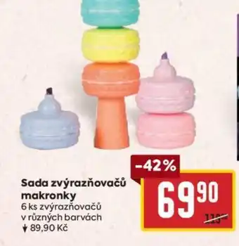 Billa Sada zvýrazňovačů makronky nabídka