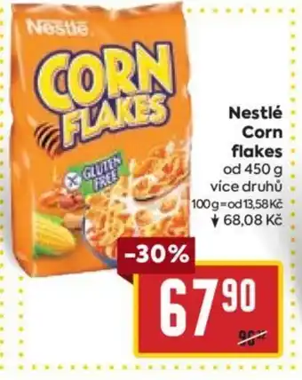 Billa Nestlé Corn flakes nabídka