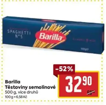Billa Barilla Těstoviny semolinové 500 g nabídka