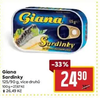 Billa Giana Sardinky nabídka