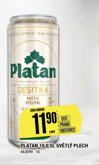 PLATAN 10 0,5L SVĚTLÝ PLECH