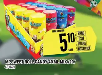 Tamda Foods MPSWEET ROLL CANDY 40'ML MIX/20 nabídka