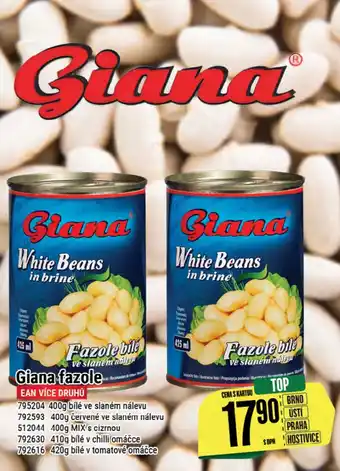Tamda Foods Giana fazole nabídka