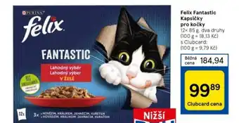 Tesco Felix Fantastic Kapsičky pro kočky nabídka