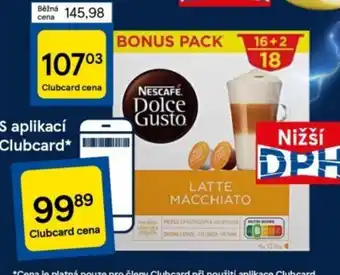 Tesco Nescafé Dolce Gusto nabídka