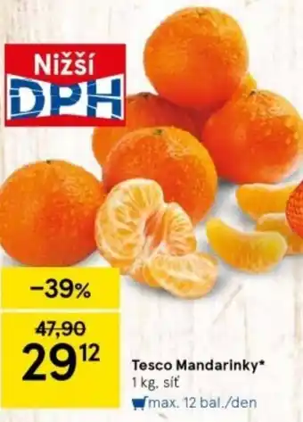Tesco Tesco Mandarinky nabídka