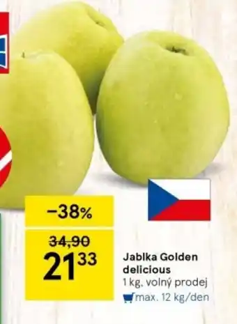 Tesco Jablka Golden delicious nabídka