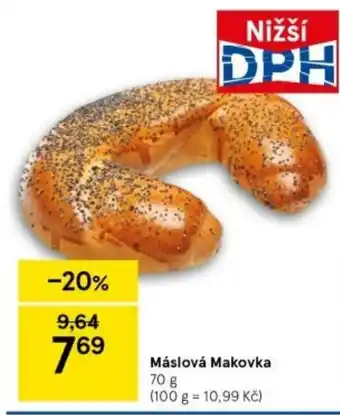 Tesco Máslová Makovka 70 g nabídka