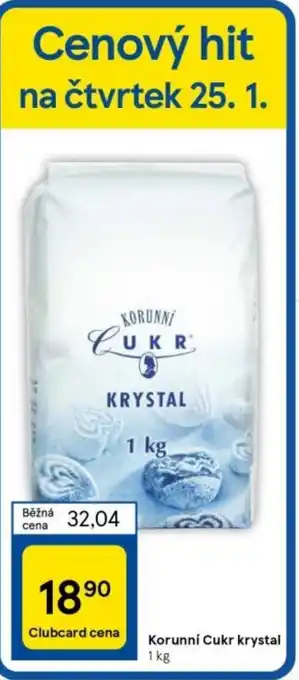 Tesco Korunní Cukr krystal 1 kg nabídka