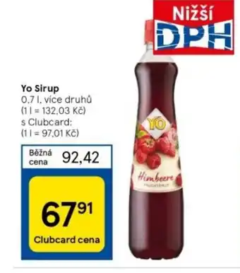 Yo Sirup 0,7 l.